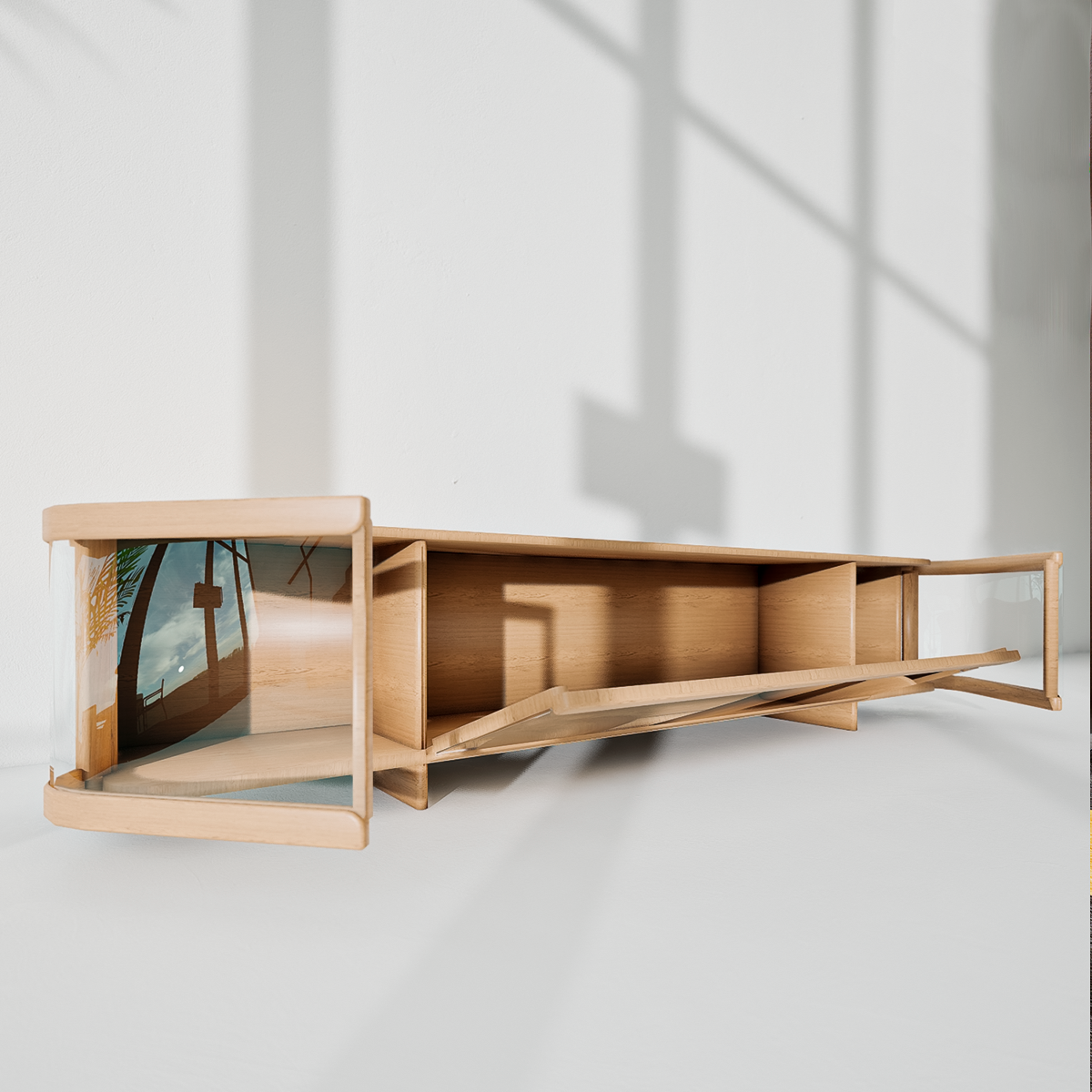 Mueble tv artesanía