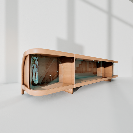 Mueble tv artesanía